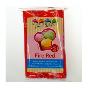 Pâte à sucre rouge/Fire Red - FunCakes