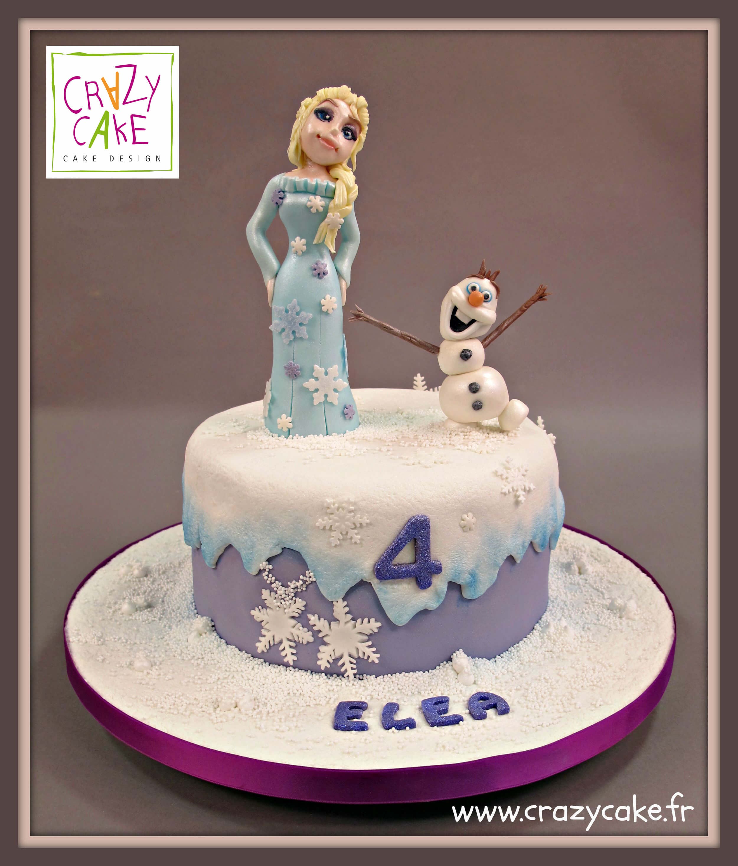 Gâteau d'anniversaire "Reine des neiges"
