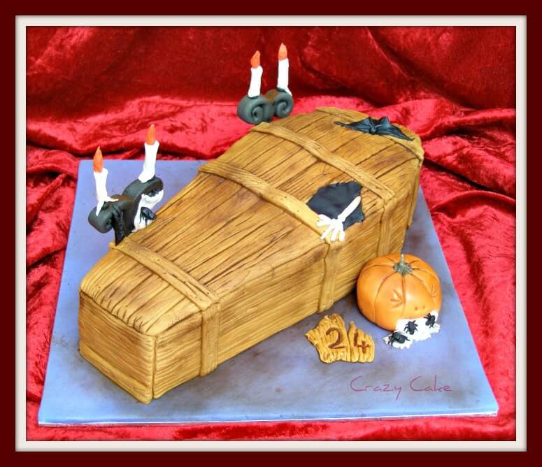 Gâteau d'Halloween "Cercueil"