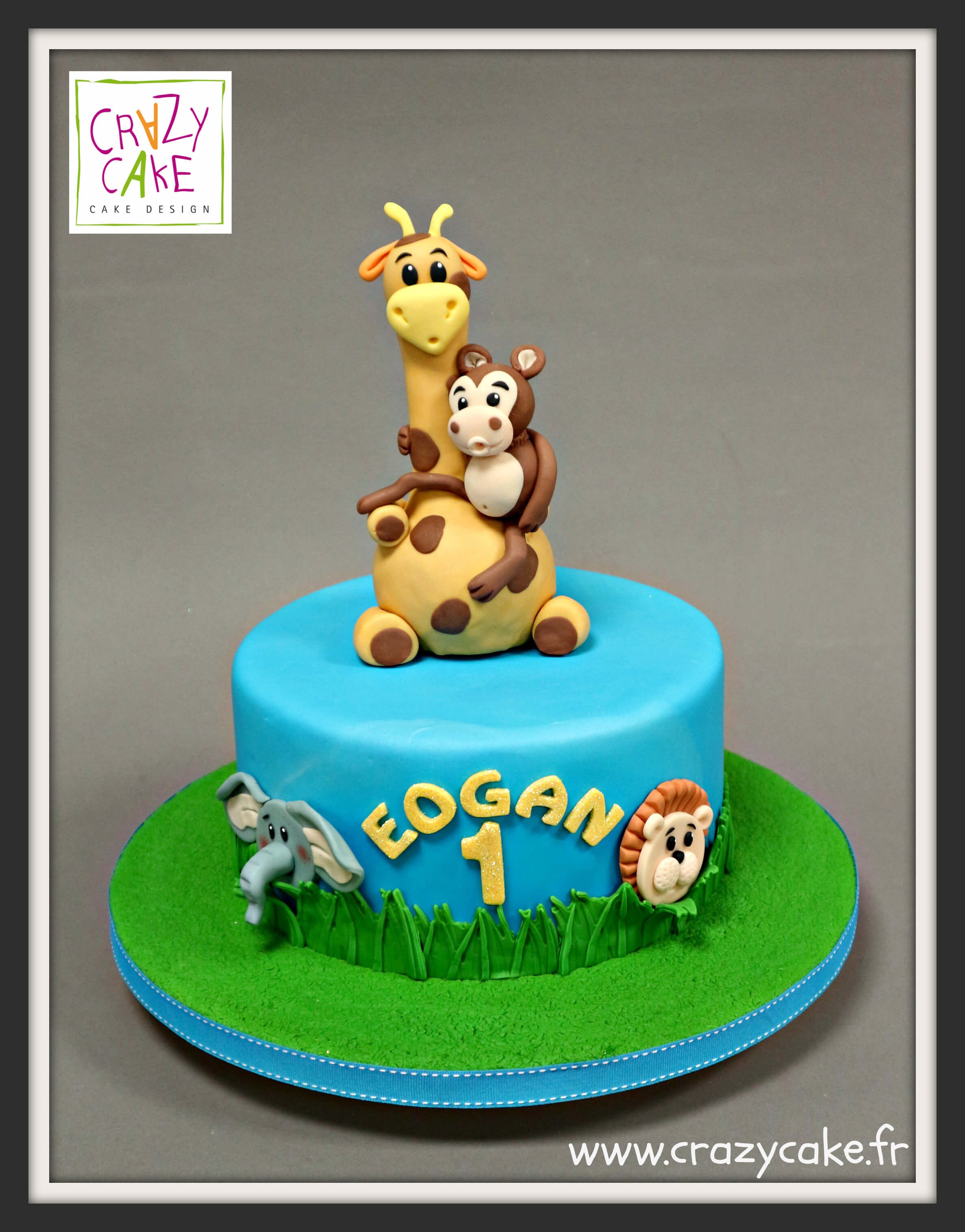 Gâteau d'anniversaire "Jungle fun"
