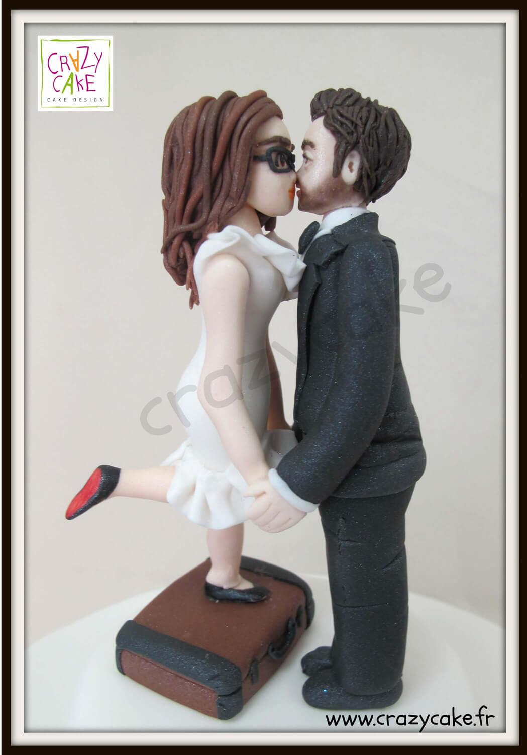Figurines de mariage "Valisette"