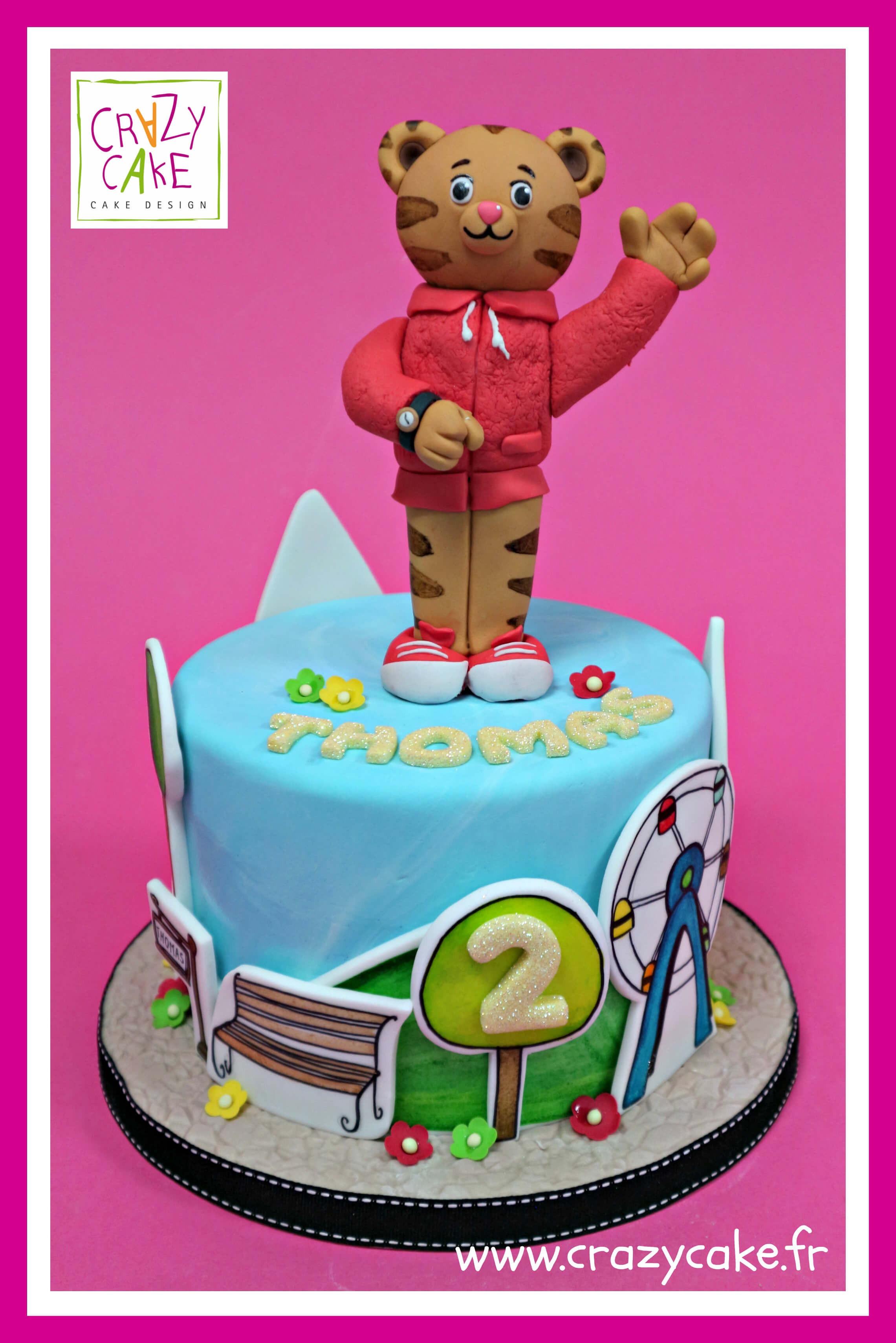 Gâteau d'anniversaire "Dany le tigre"