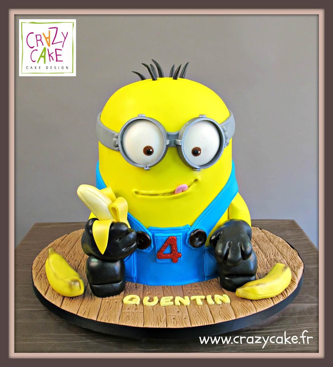Gâteau anniversaire Bananas Minion